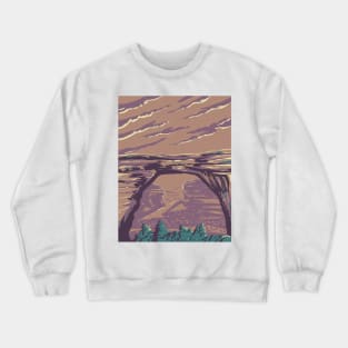 Sipapu Natural Bridge in Natural Bridges National Monument Utah USA WPA Art Poster Crewneck Sweatshirt